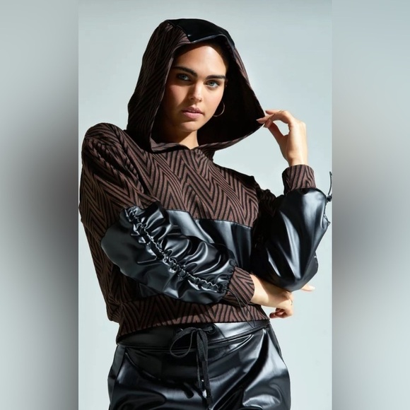 NWT Noli Midnight Hoodie Vienna Jacquard Small - Picture 1 of 8